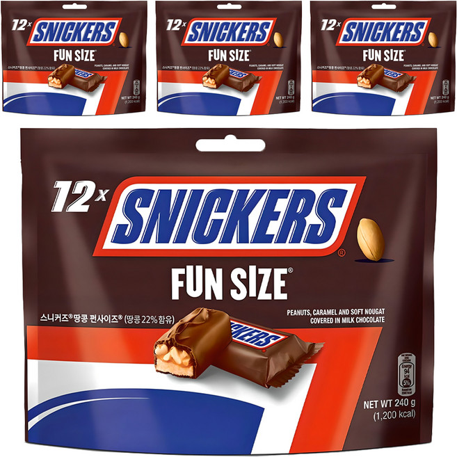 스니커즈 펀사이즈 초콜릿, 20g, 48개