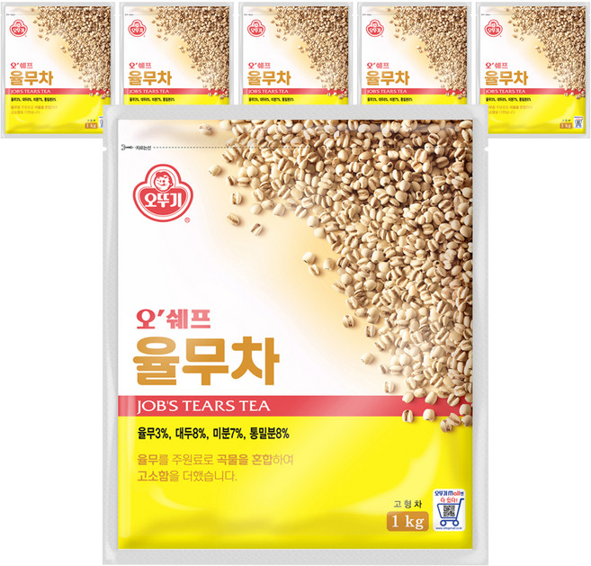 오뚜기 율무차, 1kg, 1개입, 6개