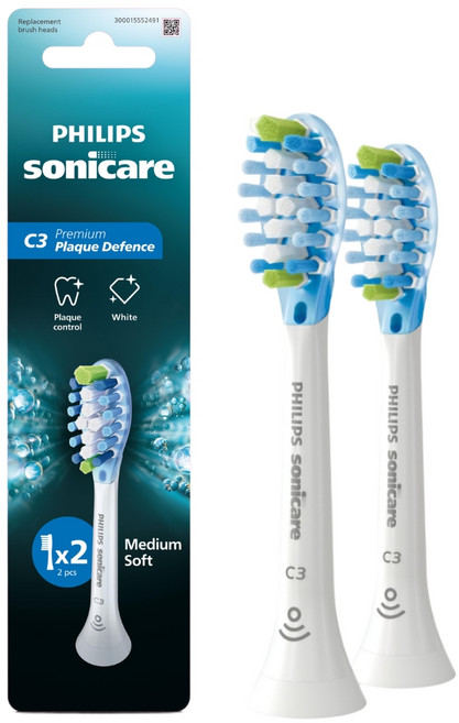 PHILIPS 飛利浦 韓國 C3 頂級護理牙刷刷頭 白色, HX9042/14, 2個