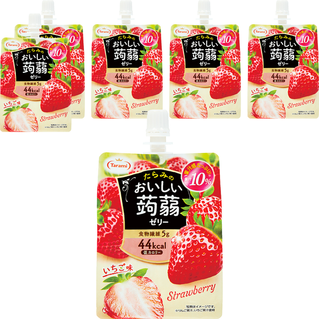 Tarami 達樂美 吸果凍 草莓 口感Q彈 方便攜帶 隨時享受美味, 150g, 6包