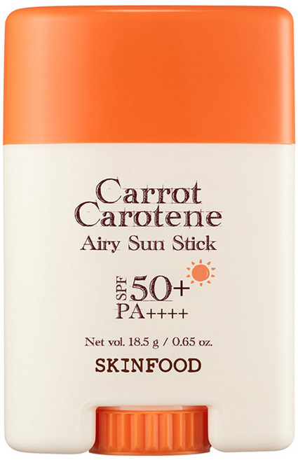스킨푸드 캐롯 카로틴 에어리 보송 선스틱 SPF50+ PA++++, 1개, 18.5g