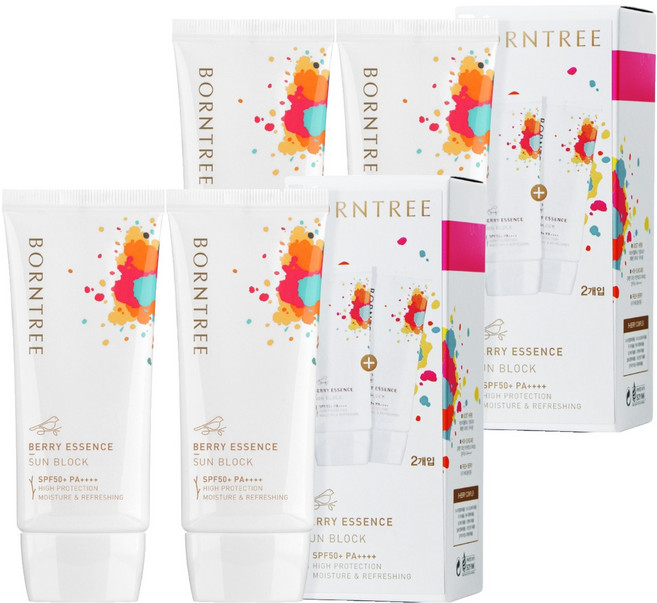 본트리 베리 에센스 선블럭 SPF50+ PA++++, 50ml, 4개