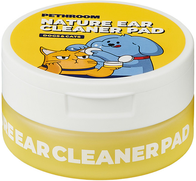 페스룸 반려동물 네이처 이어 클리너 패드, 53ml, 1개