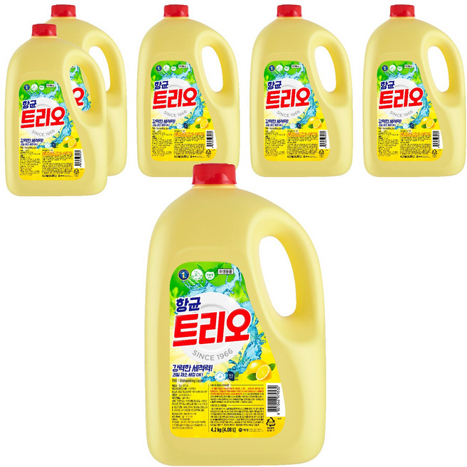 트리오 항균 주방세제, 4.2kg, 6개