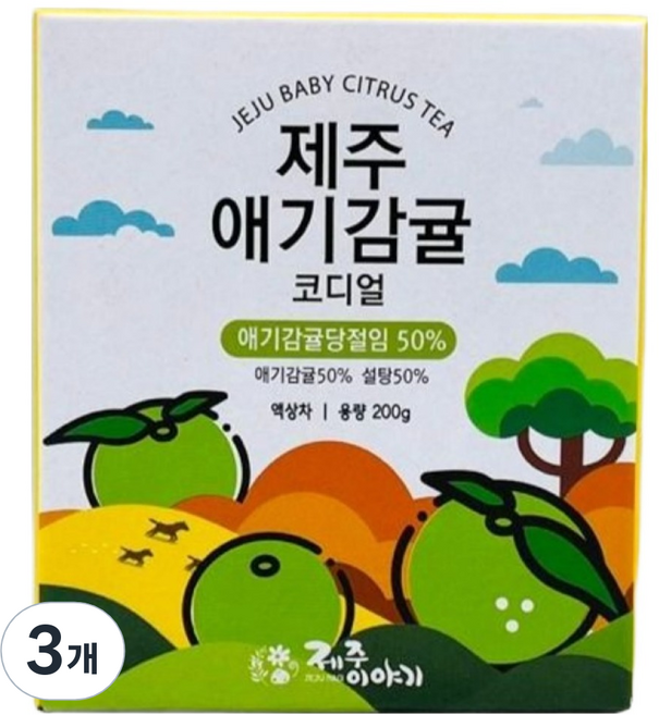 Jeju Story 濟州愛奇柑橘果醬濃縮液, 1入, 200g, 3個