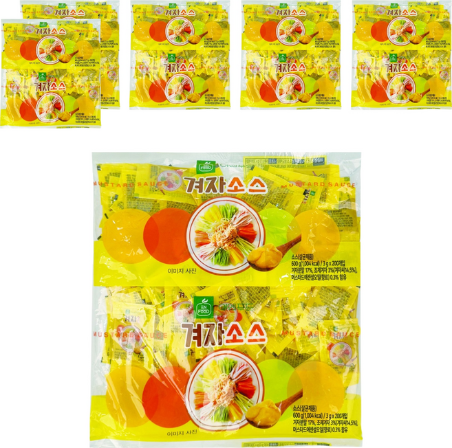 이엔푸드 겨자소스, 6개, 600g