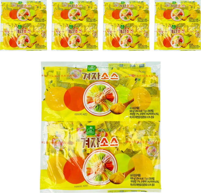 이엔푸드 겨자소스, 5개, 600g