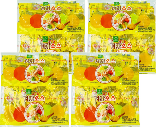 이엔푸드 겨자소스, 4개, 600g