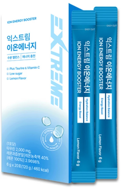 익스트림 타우린 이온 에너지 20p, 120g, 1개 - 쿠팡
