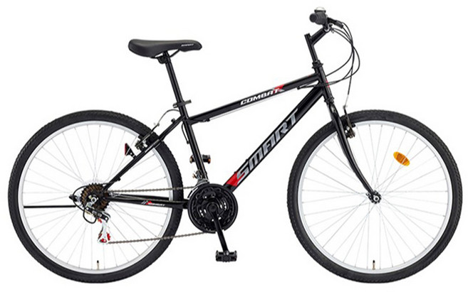 스마트 컴뱃 MTB 스틸 림 브레이크 14.4kg 신장 155~175cm, 블랙, 1개