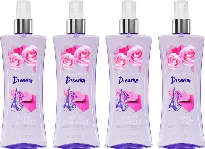 BODY FANTASIES 身體幻想 香氛身體噴霧 羅曼史與夢想, 236ml, 4個