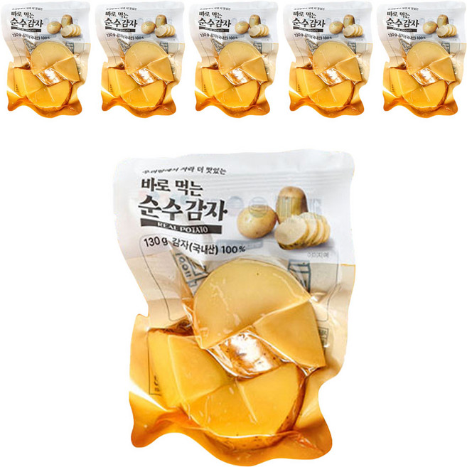 한울 바로먹는 순수감자 큐브형, 130g, 6개