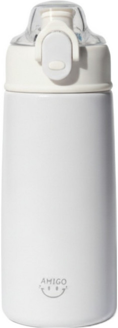 위드팀 아미고 원터치 이중잠금 식세기사용 세라믹 텀블러, 라이트 스노우 펄, 1개, 450ml