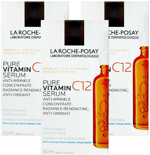 LA ROCHE POSAY 理膚寶水 C12 肌光活膚精華, 30ml, 3瓶
