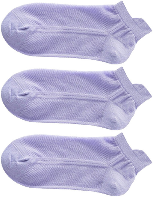 마켓피아 여성용 봄 여름 숏 메쉬 양말 3켤레