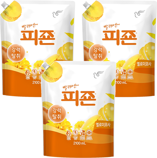 피죤 레귤러 옐로미모사, 2.1L, 3개