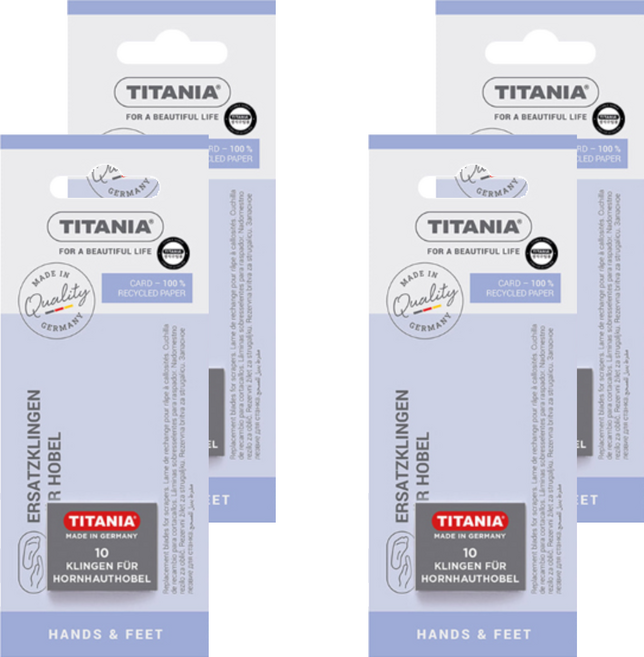 티타니아 콘커터 날 풋케어용품, 4개