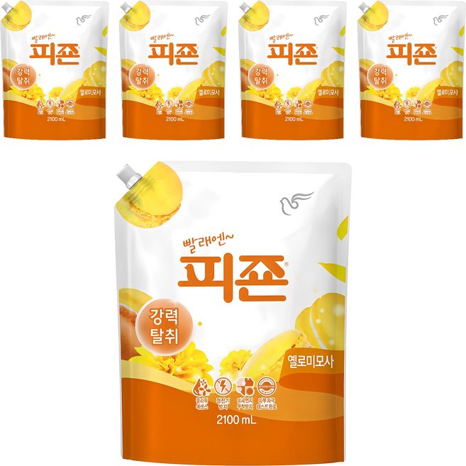 피죤 레귤러 옐로미모사, 2.1L, 5개