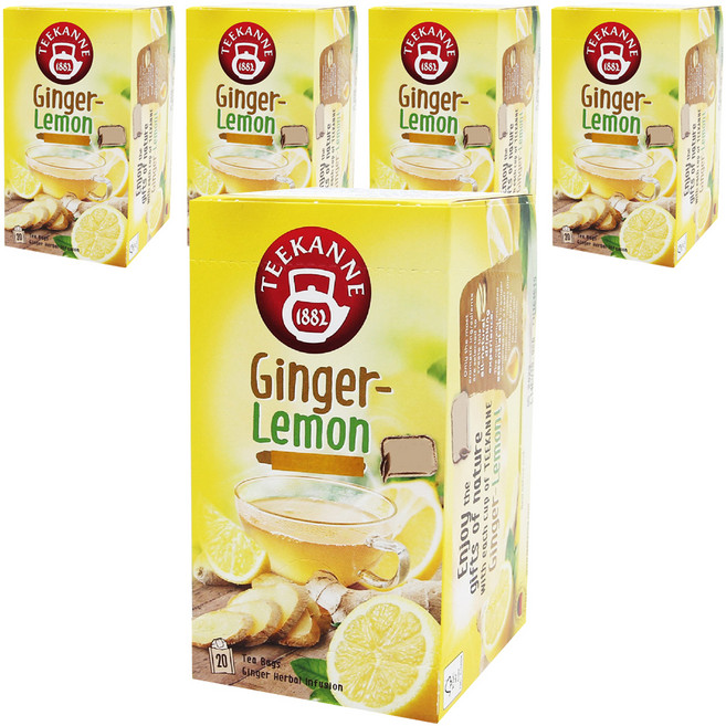 티칸 진저 레몬 티백, 1.75g, 20개입, 5개