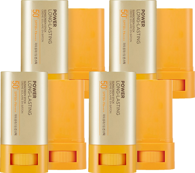 더페이스샵 파워 롱래스팅 선 스틱 SPF50+ PA++++, 18g, 4개