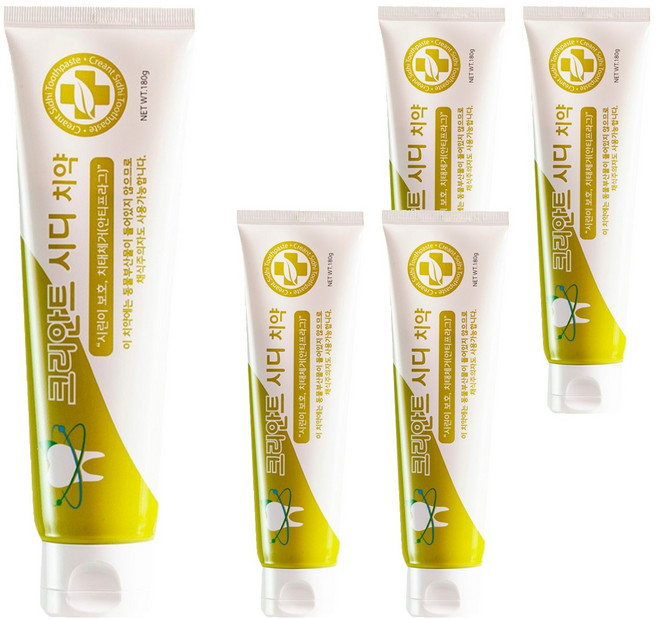 셀루스 크리안트 시디 치약, 5개, 180g