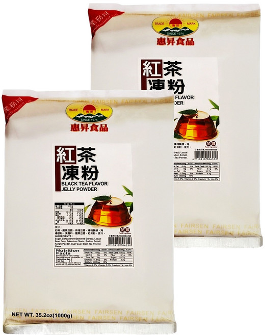 FAIRSEN 惠昇食品 紅茶凍粉, 1kg, 2包