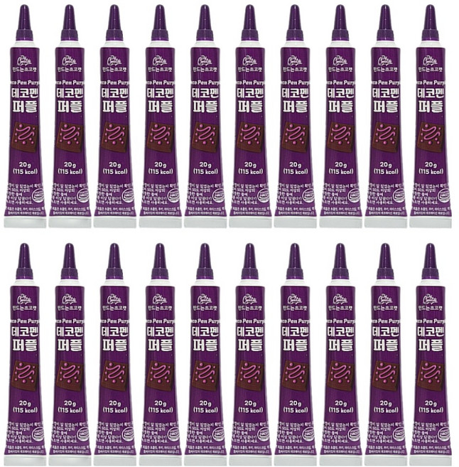 초코펜 퍼플, 20g, 20개