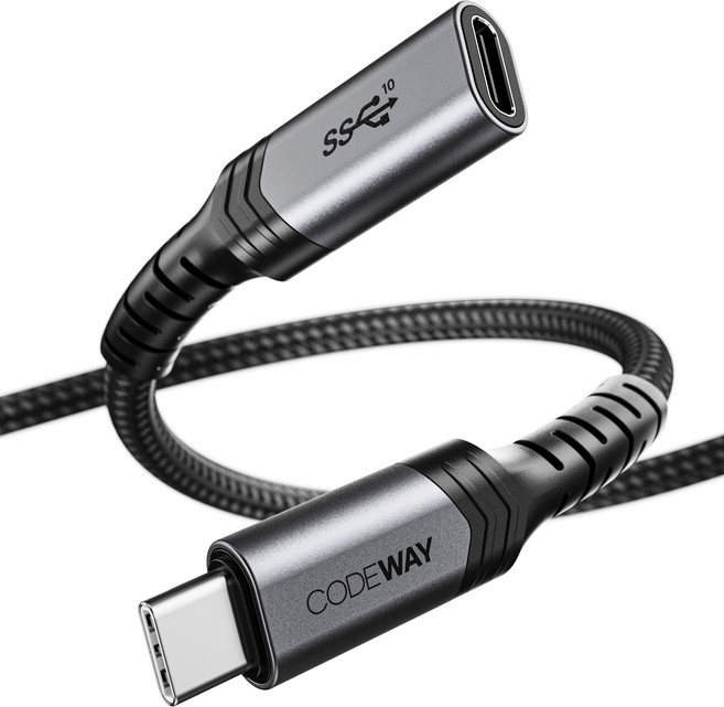 코드웨이 USB C타입 3.2 GEN2 연장케이블, 1개, 0.5m