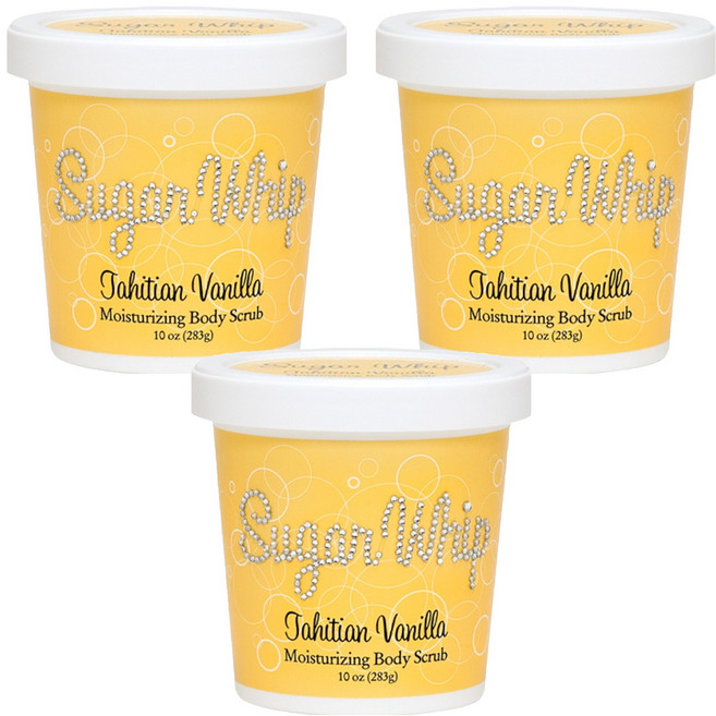 프라이멀엘리먼츠 슈가휩 바디스크럽 타이탄바닐라, 283g, 3개