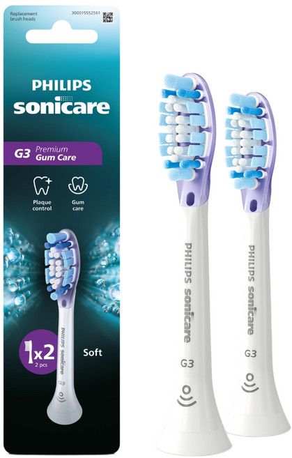 PHILIPS 飛利浦 電動牙刷替換頭 白色 2入, 2個, HX9052/67