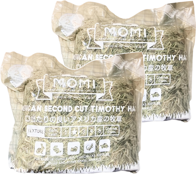 momi 摩米 特級提摩西草 2包, 5kg, 1組