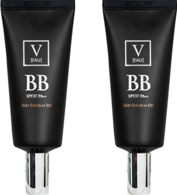 파우 스킨솔루션 비비크림 SPF37 PA++, 화사한 베이지, 50g, 2개