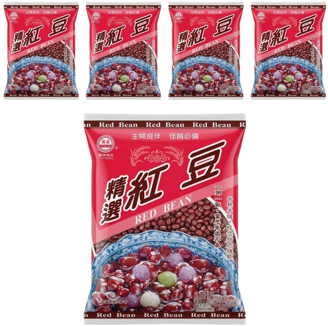 義峰食品 紅豆, 350g, 5包