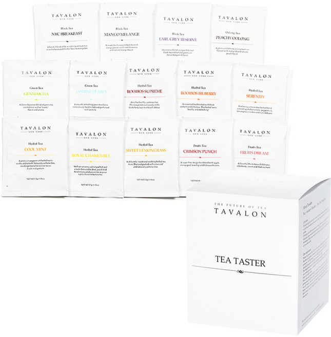 타바론 티 테이스터 티백, 티백 14종, 1세트