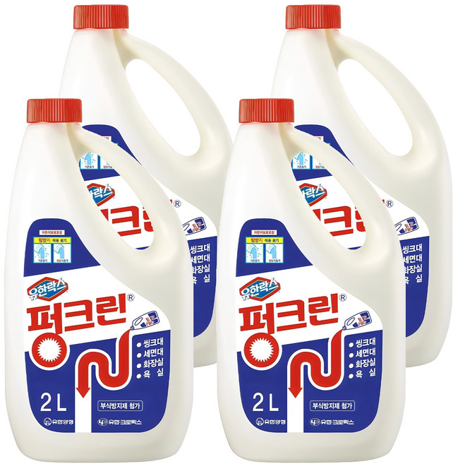 펑크린 배수구세정제, 2L, 4개