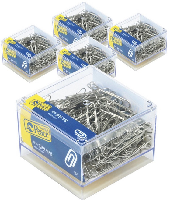 Peace Korea B1 一般迴紋針, 1個, 5個裝