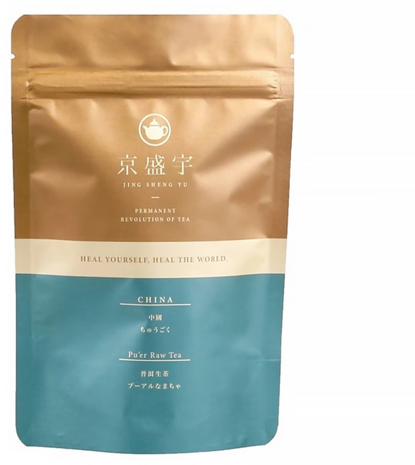 京盛宇 光之茶系列 中國普洱生茶原葉袋茶, 2g, 12包, 1袋