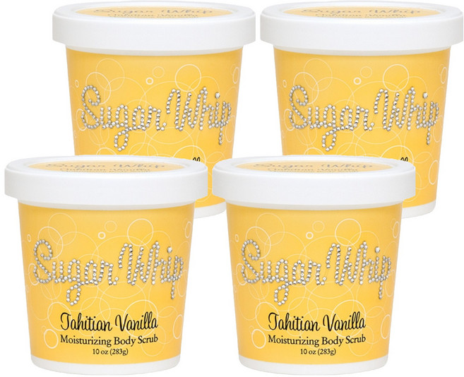 프라이멀엘리먼츠 슈가휩 바디스크럽 타이탄바닐라, 283g, 4개