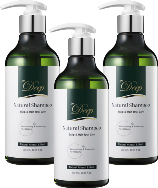 닥터딥 내추럴샴푸, 300ml, 3개