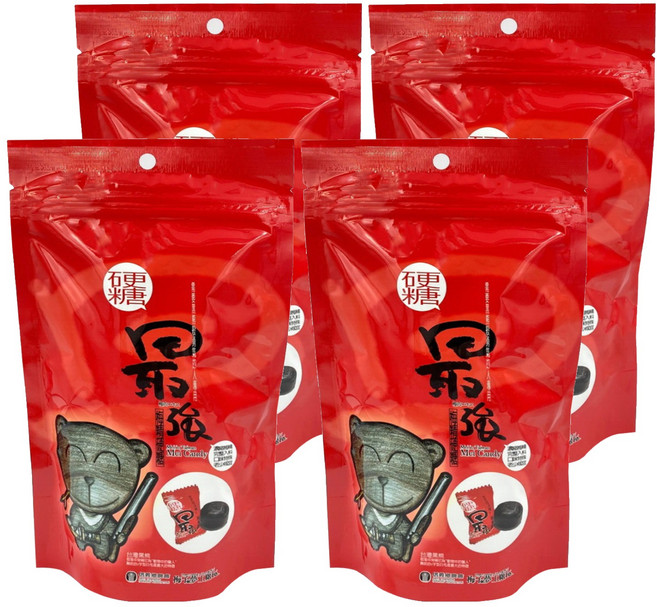 梅子夢工廠 信義鄉農會 最強 梅精硬糖, 4包, 100g