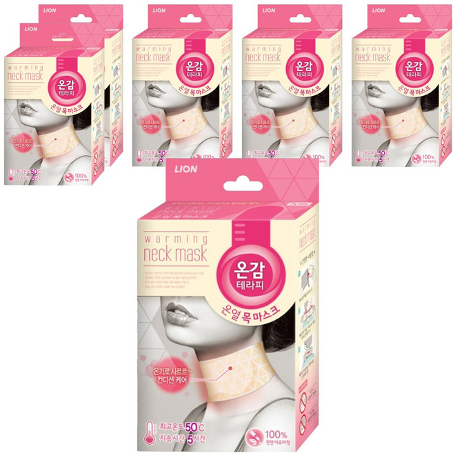 온감테라피 온열 목 마스크, 6개