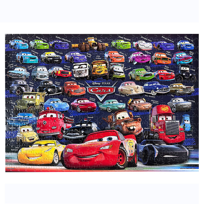 HUNDRED PICTURES 百耘圖 Cars汽車總動員拼圖 HPD0520-204 530 x 380mm, 520片, Cars汽車總動員 黑色, 1盒