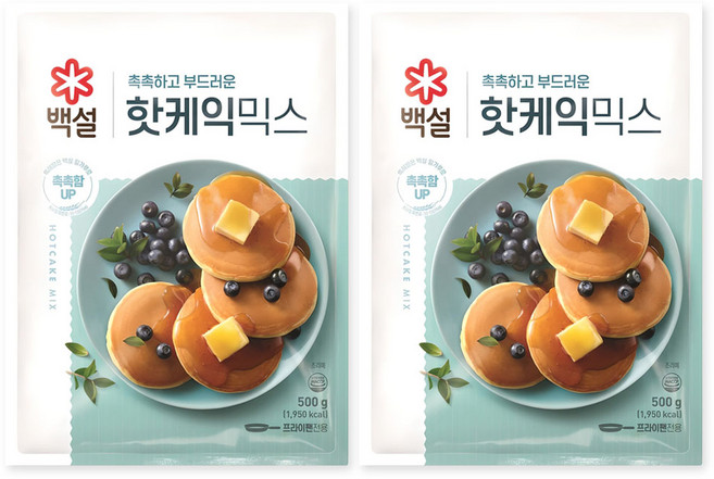 백설 핫케익믹스, 500g, 2개
