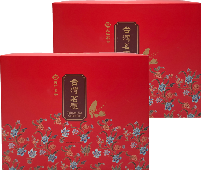 天仁茗茶 茗禮禮盒 200g, 阿里山高山茶 + 茶王, 2盒