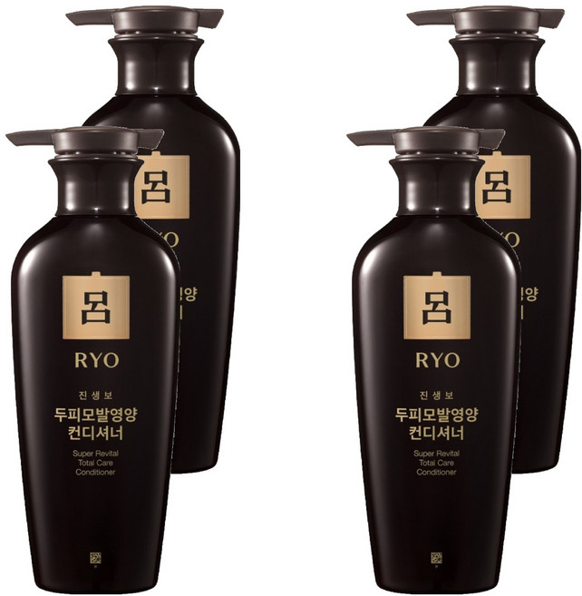 려 진생보 두피모발영양 컨디셔너 중건성용, 400ml, 4개