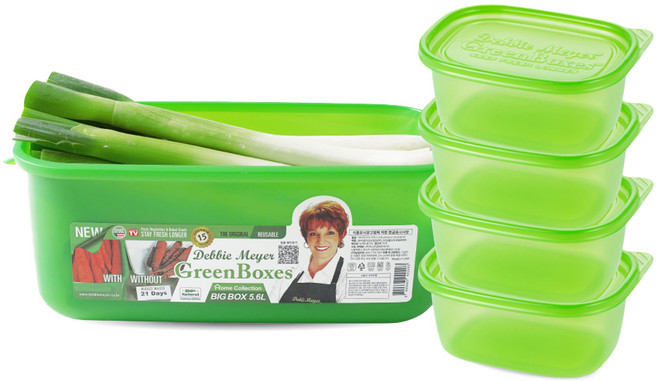 데비마이어 그린박스 홈컬렉션 실속용기 5종, 1세트, 그린박스 709ml 4p + 빅박스 5.6L
