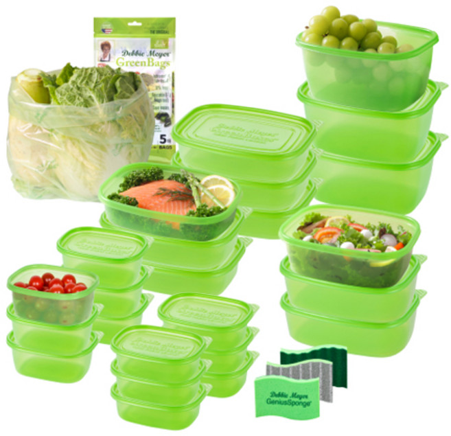 데비마이어 냉장고 정리 그린박스 매니아 대구성 세트, 1세트, 그린박스 24종 + 그린백 6L x 5p + 스펀지 2p