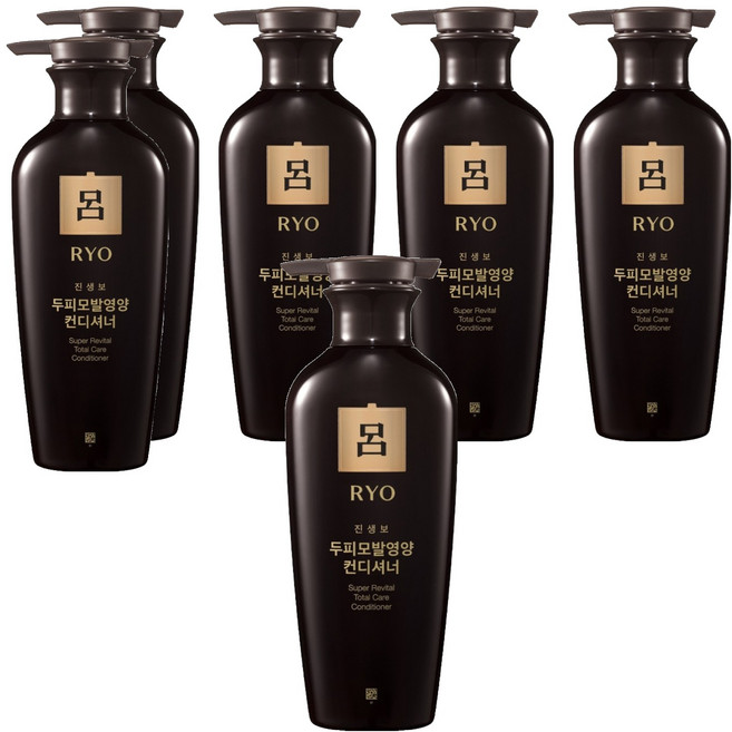 려 진생보 두피모발영양 컨디셔너 중건성용, 400ml, 6개