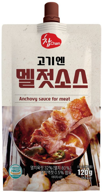 참 고기엔 멜젓소스, 1개, 120g