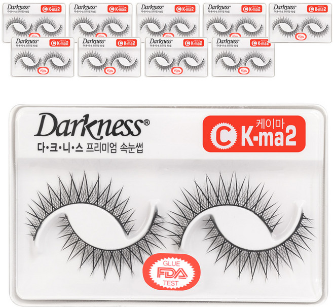 다크니스 프리미엄속눈썹, ck-ma2번, 10개